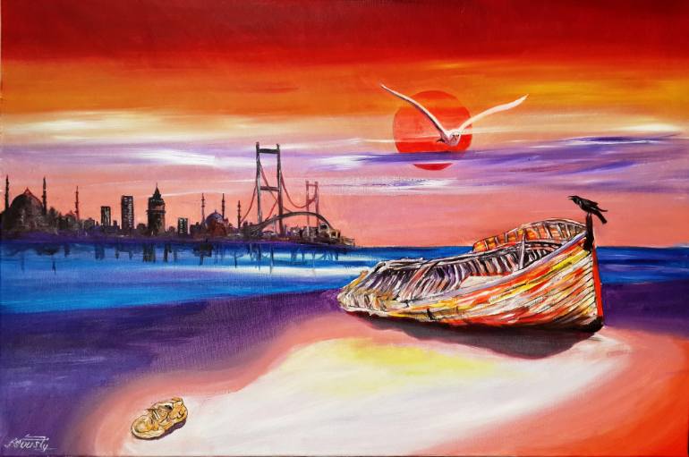 770x511 Saatchi Art Immigration Painting By Mukarram Sousli - Immigration Painting