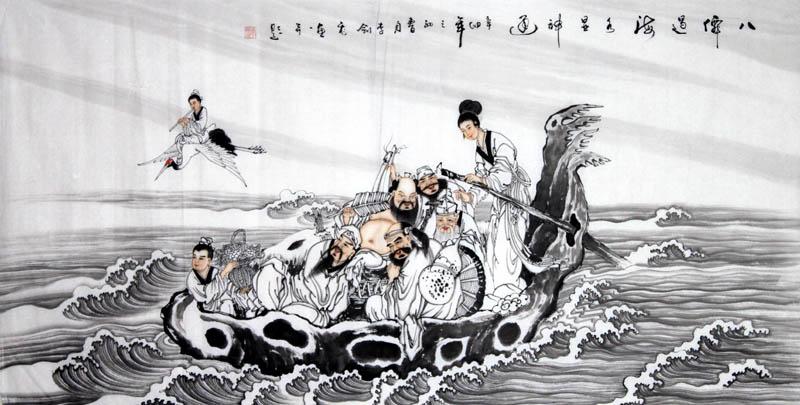 800x405 Eight Immortals The Chinese Gods In Paintings Chinese Painting Blog - Immortal Painting