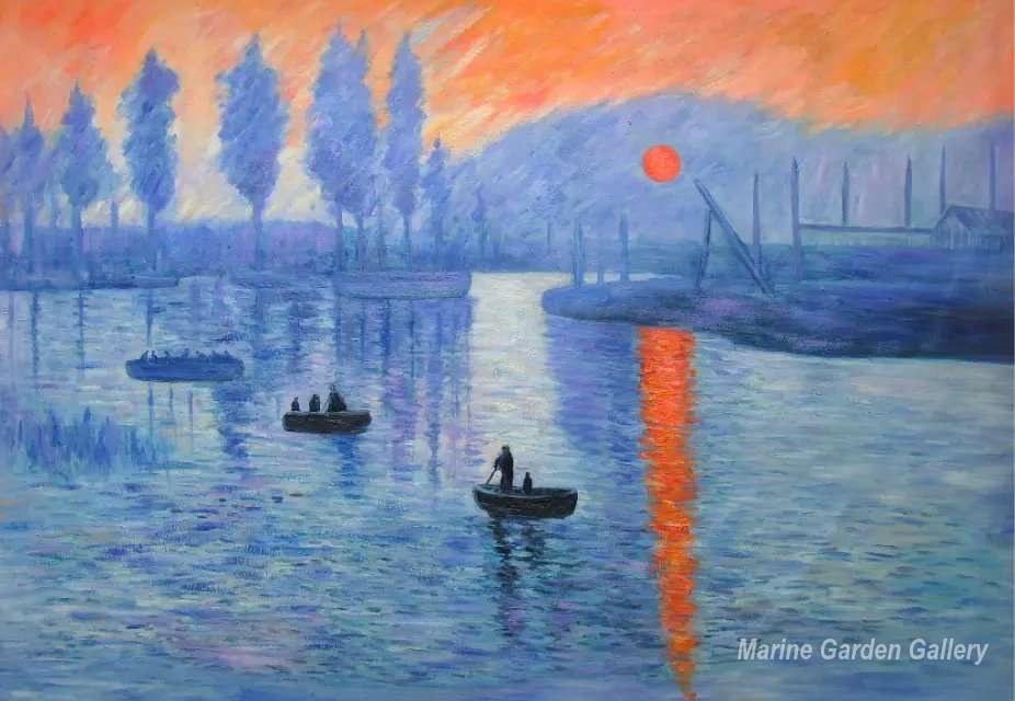 926x640 Oil Painting Canvas Art Impression Sunrise By Claude Monet Famous - Impression, Sunrise Painting