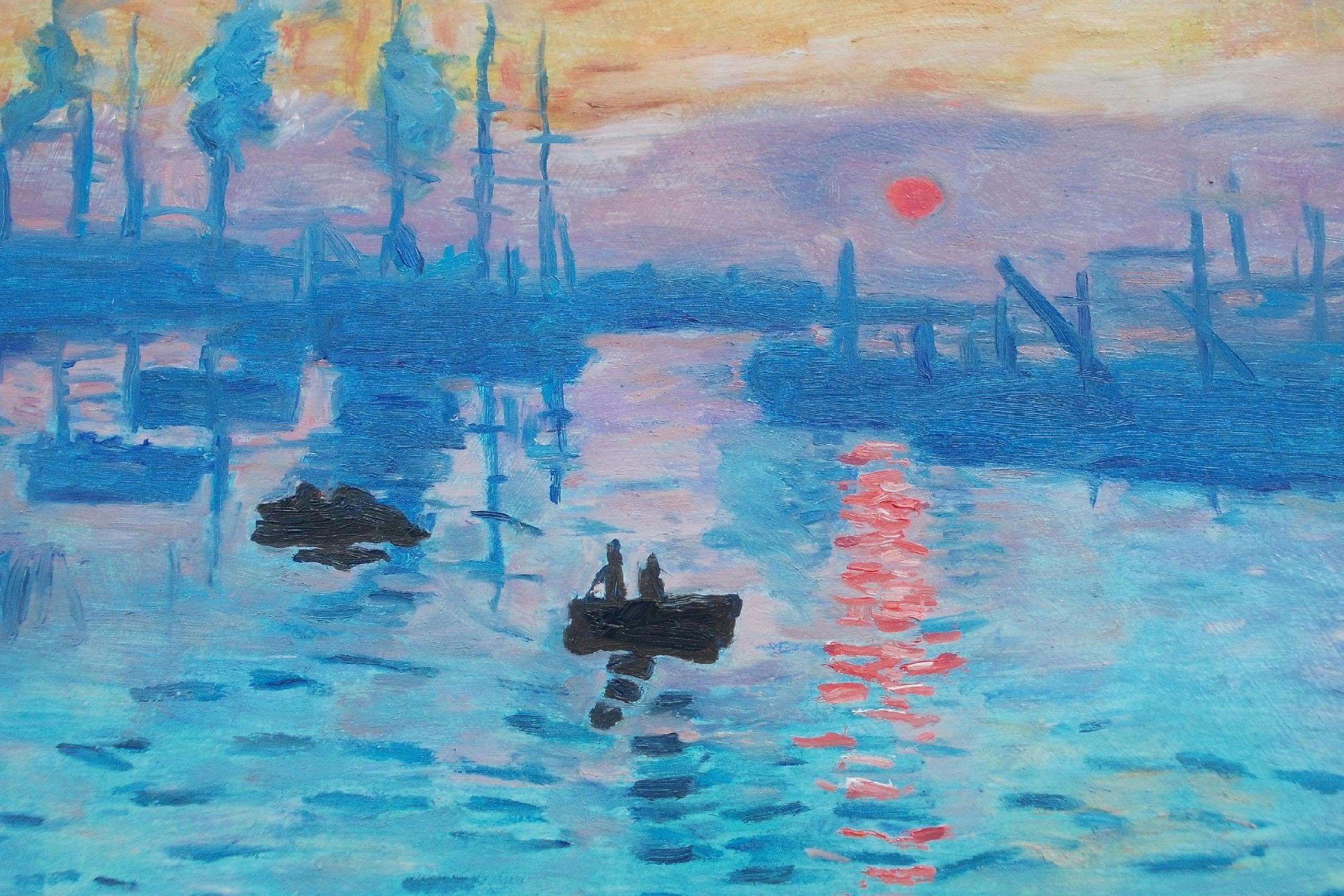 2544x1696 Paint Impression Sunrise Step By Step The Style Of Monet - Impression, Sunrise Painting