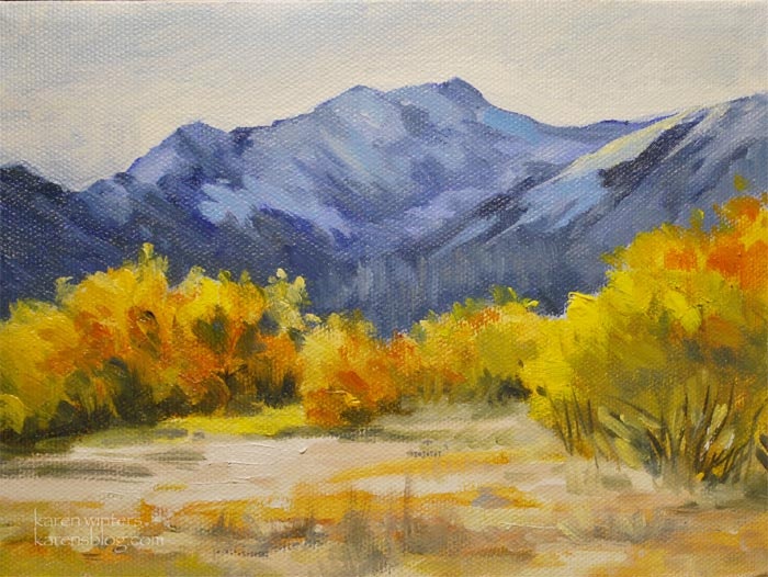 700x526 Mammoth Snowcreek Landscape Oil Painting - Impressionism Oil Painting