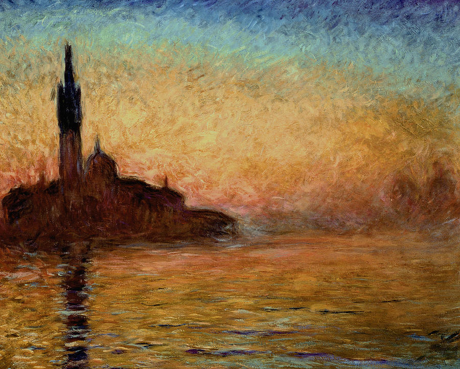 900x722 View Of San Giorgio Maggiore Painting By Claude Monet - Impressionism Painting