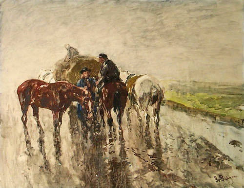 500x387 Impressionist Horse Art The Equinest - Impressionist Horse Painting