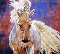 236x212 Winds Of Change - Impressionist Horse Painting
