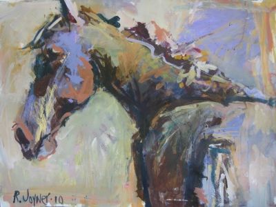 400x300 Horse Impressionist Art - Impressionist Horse Painting
