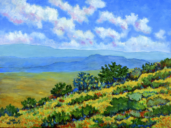 569x427 My Original Landscape Paintings Of The American Southwest - Impressionist Landscape Painting