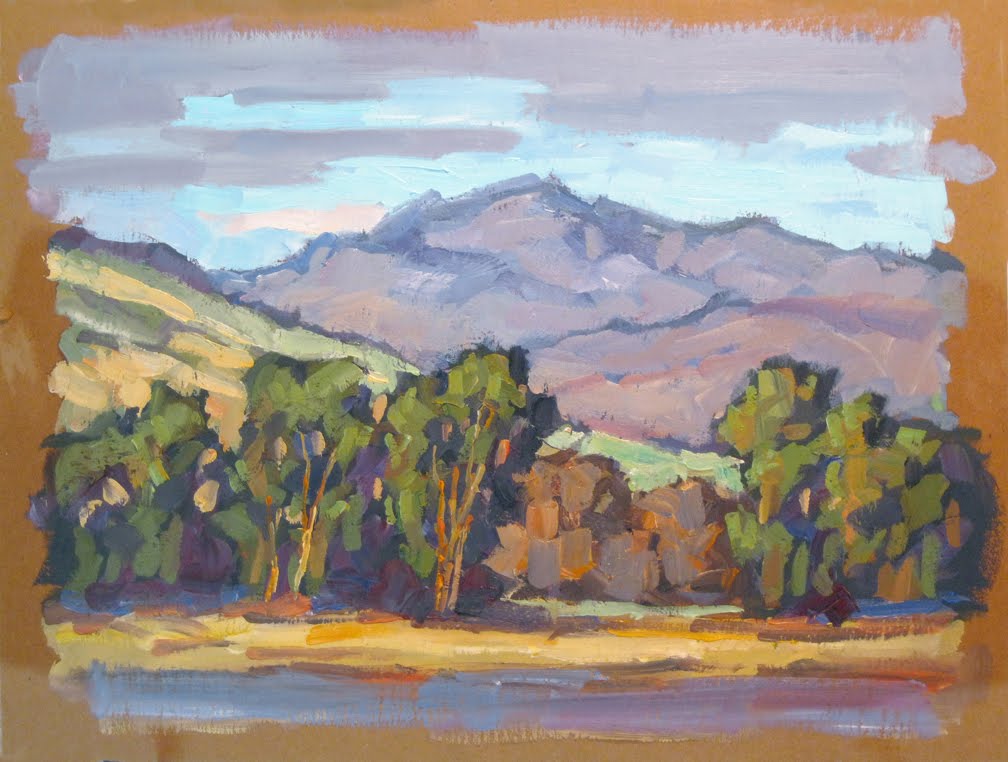 1008x762 Tom Brown Fine Art Large Impressionist Landscape Painting By Tom - Impressionist Landscape Painting