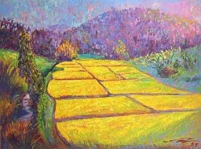 400x297 Thai Oil On Canvas Impressionist Landscape Painting - Impressionist Landscape Painting