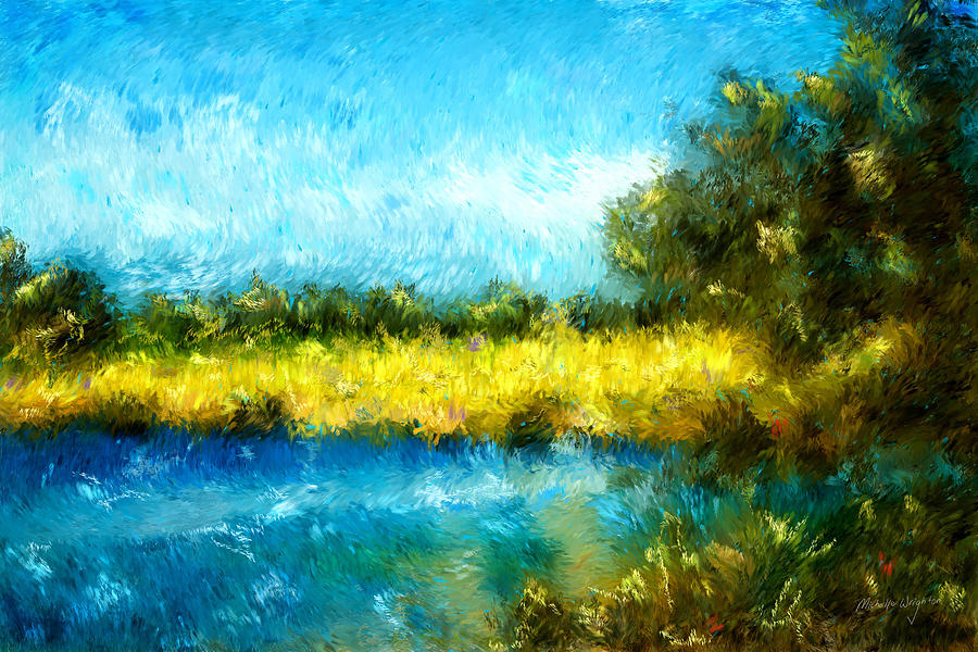 900x600 Canola Fields Impressionist Landscape Painting Painting By - Impressionist Landscape Painting