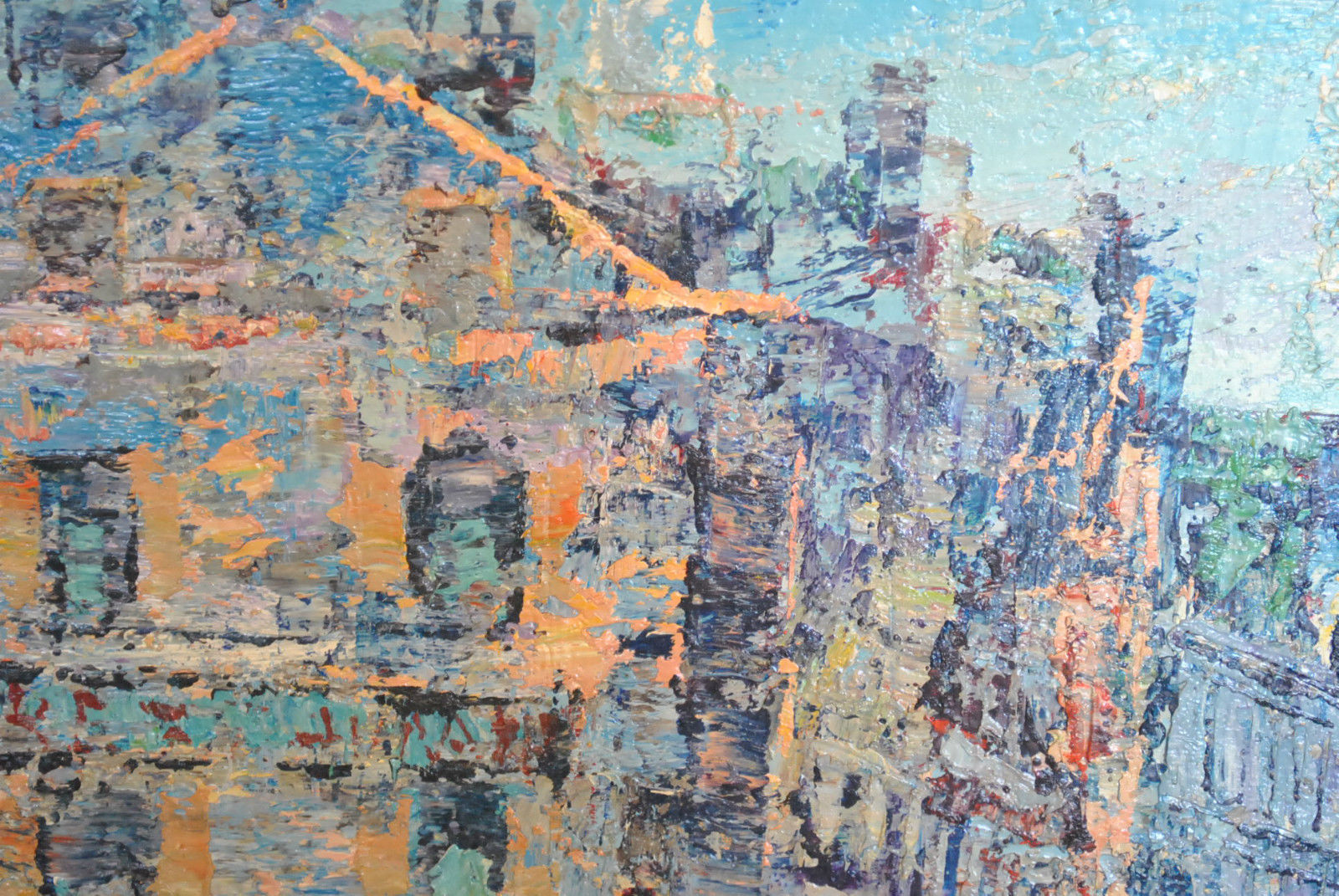 1600x1071 Impressionist Oil On Canvas Painting, Paris Street Scene, By - Impressionist Oil Painting