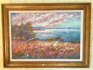 300x227 Wally Findlay Galleries French Impressionist Oil Painting Isabelle - Impressionist Oil Painting
