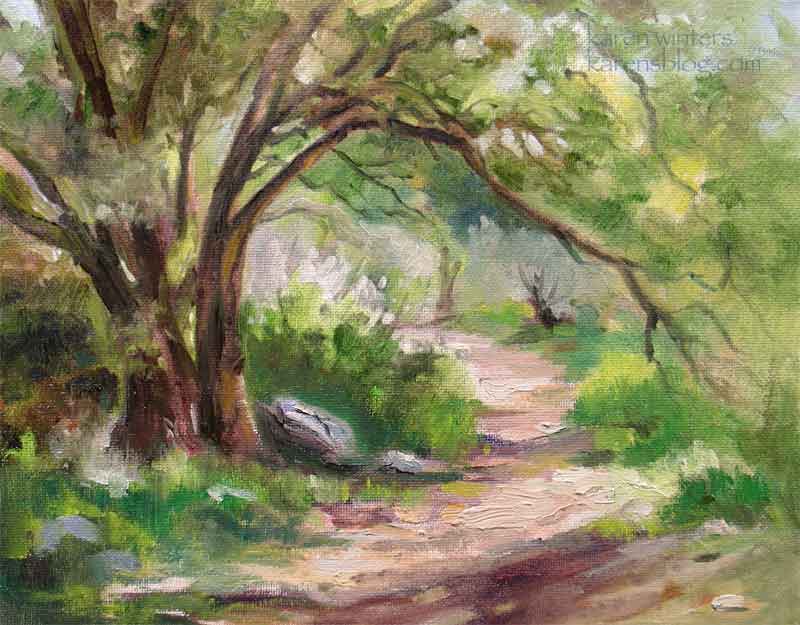 800x625 Oak Tree Paintings - Impressionist Tree Painting