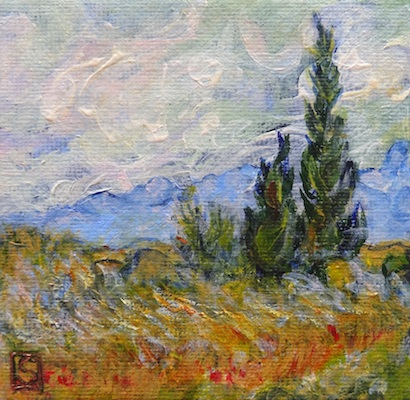 410x400 Sea Dean - Impressionist Tree Painting