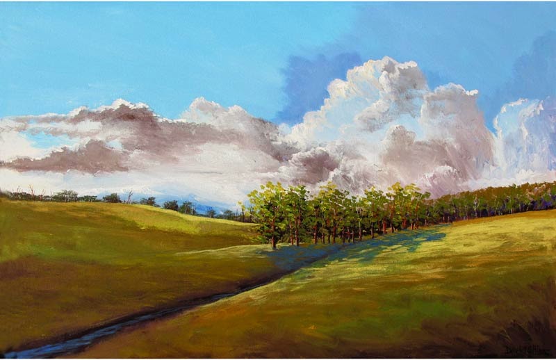 800x518 Artist Derek Collins Blog, Modern Impressionist Landscape - Impressionist Tree Painting