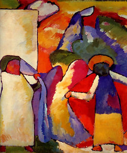 250x300 Improvisation Vi The African 1909 Oriental Painting By Wassily - Improvisation Painting