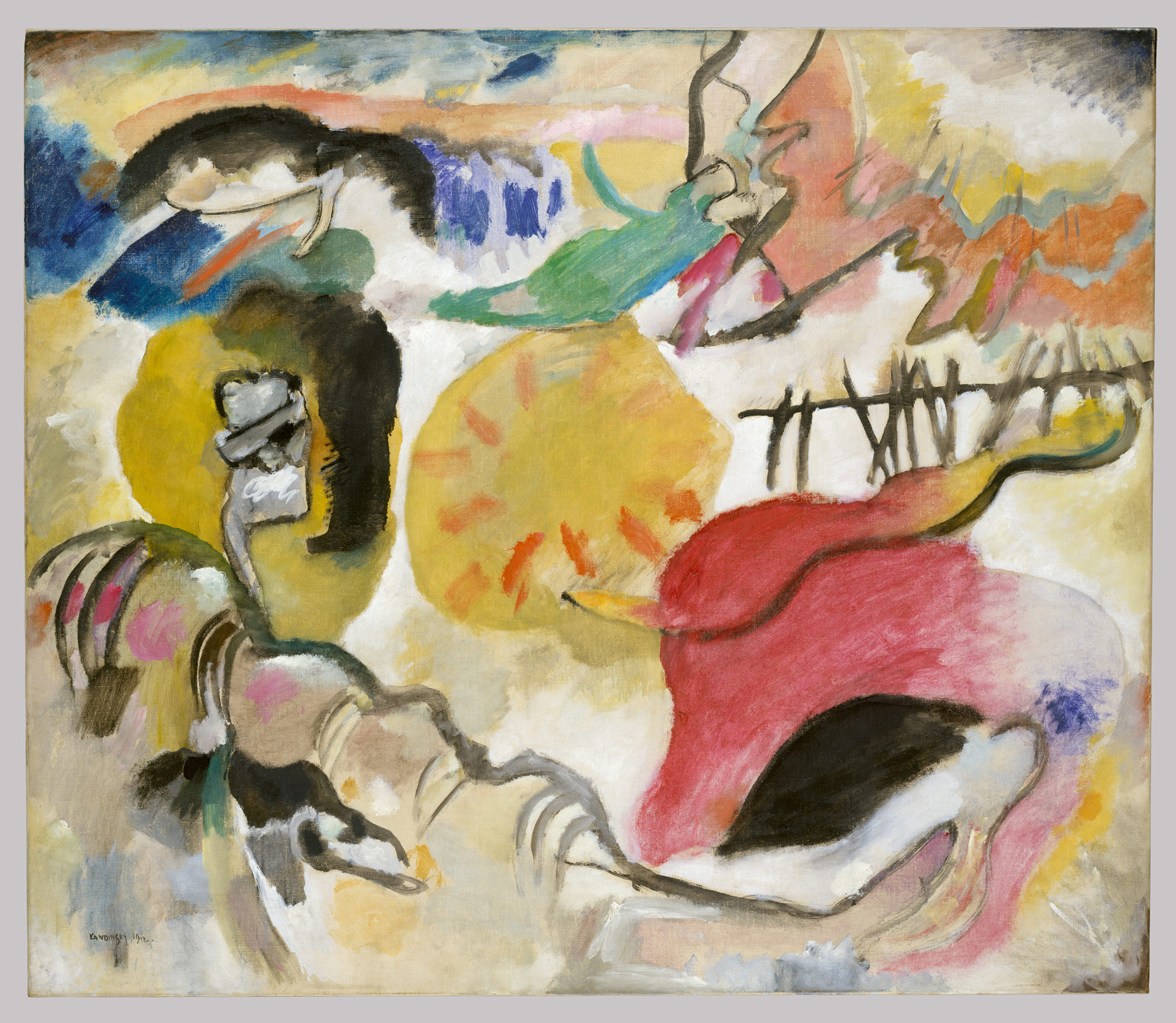 1724x1500 Improvisation 27 (Garden Of Love Ii) Vasily Kandinsky 49.70.1 - Improvisation Painting