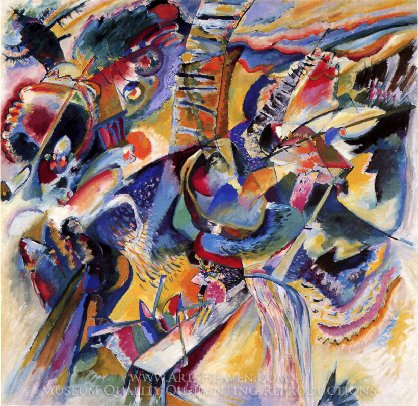 820x795 Reproduction Painting Wassily Kandinsky Improvisation Gorge, Hand - Improvisation Painting