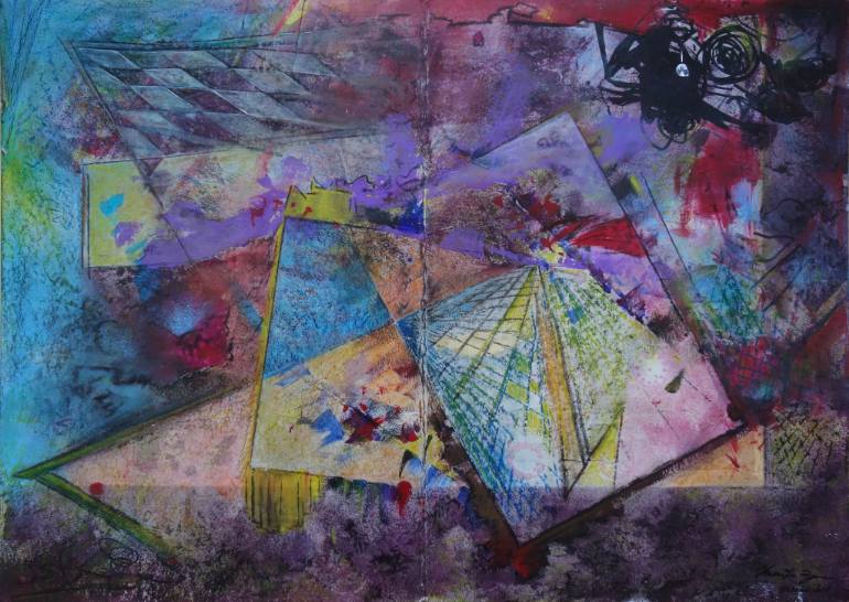 770x546 Saatchi Art Abstract Improvisation Painting By Veronika Ban - Improvisation Painting