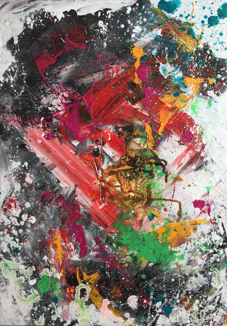 770x1107 Saatchi Art Improvisation Painting By Karsten Sill - Improvisation Painting