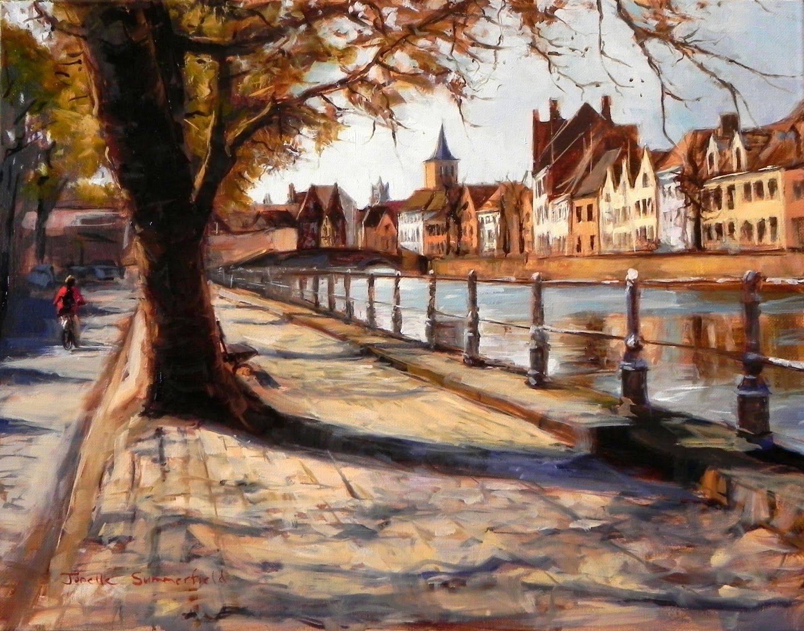 1600x1257 Jonelle Summerfield Oil Paintings View Of Bruges Art - In Bruges Painting