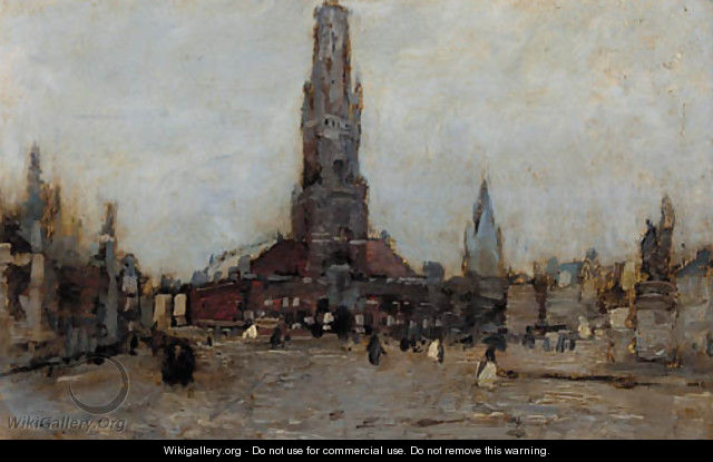 640x415 A Square In Bruges - In Bruges Painting