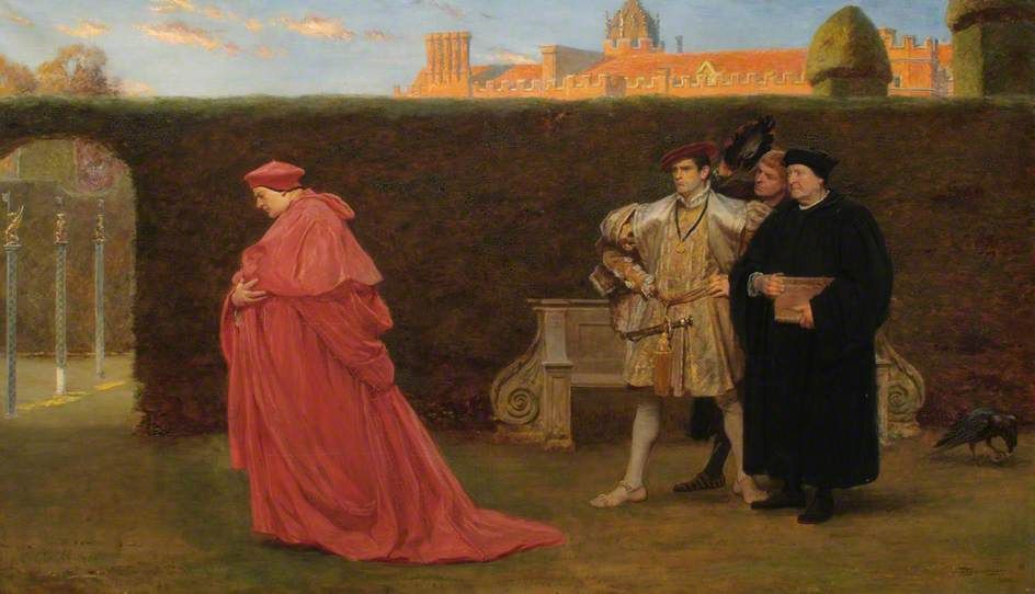 944x542 Cardinal Wolsey In Disgrace Painting John Seymour Lucas Oil - In Disgrace Painting