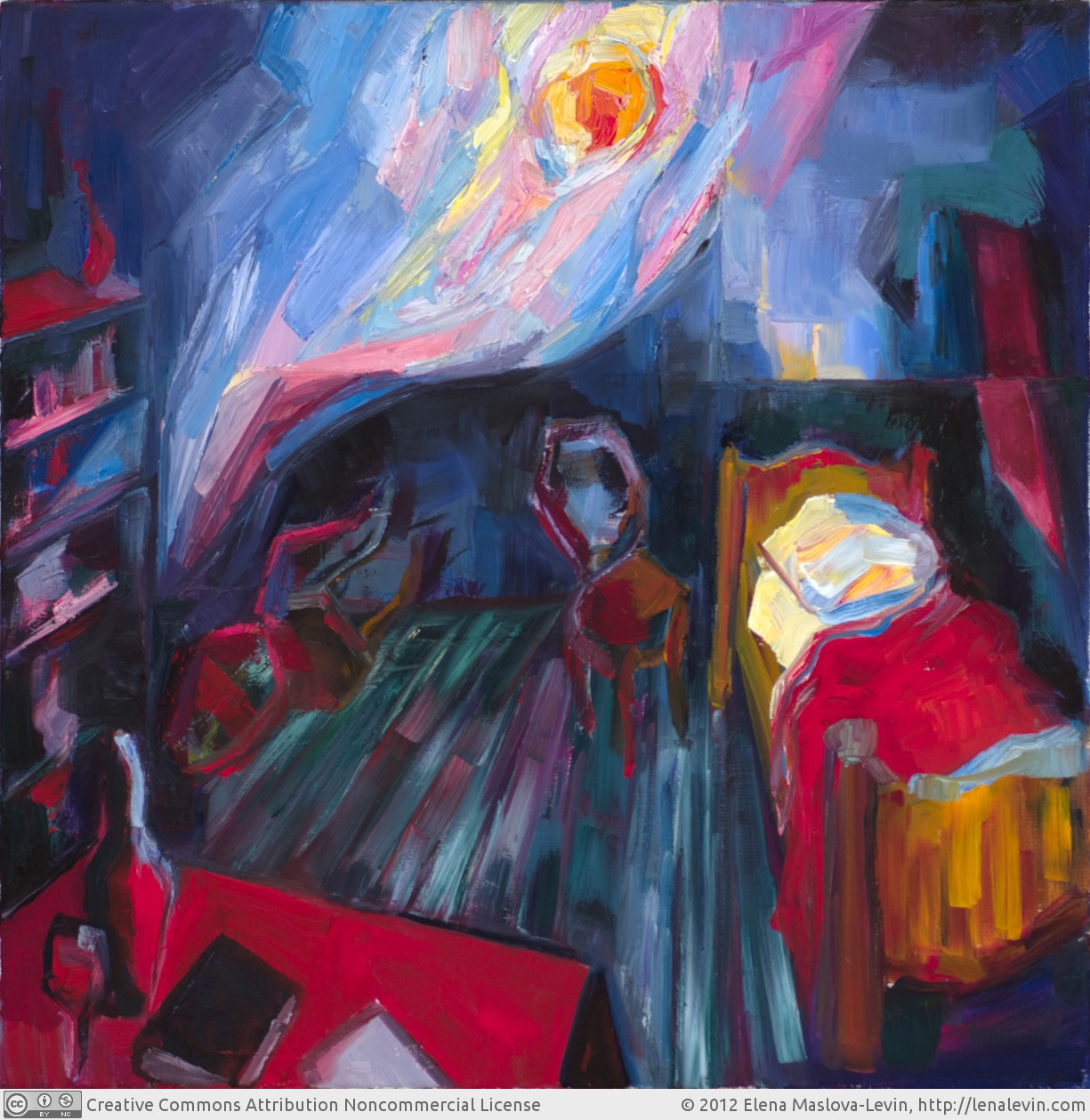 1225x1259 Elena Maslova Levin's Paintings Sonnet 29 When In Disgrace - In Disgrace Painting