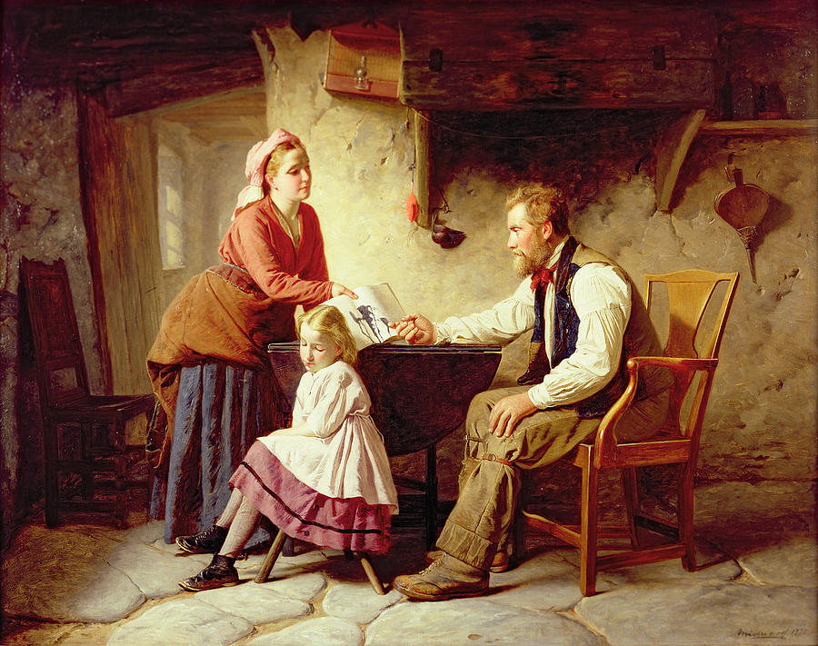 900x711 In Disgrace Painting By William Henry Midwood - In Disgrace Painting