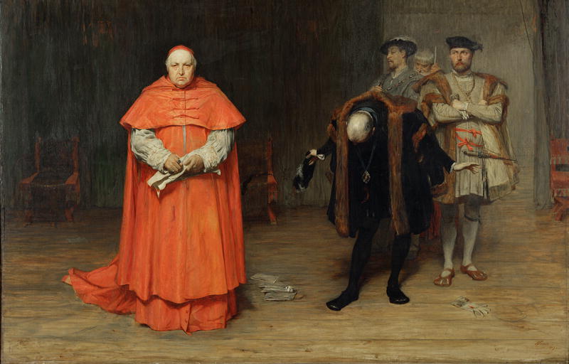 800x512 The Disgrace Of Cardinal Wolsey Painting John Pettie Oil Paintings - In Disgrace Painting