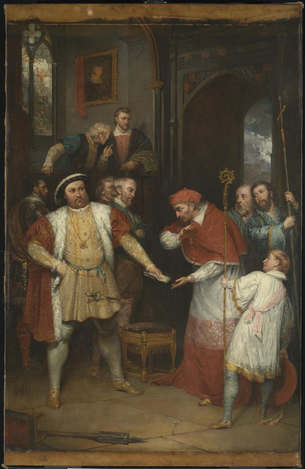 1000x1536 The Disgrace Of Wolsey', Henry Monro, Exhibited 1814 Tate - In Disgrace Painting