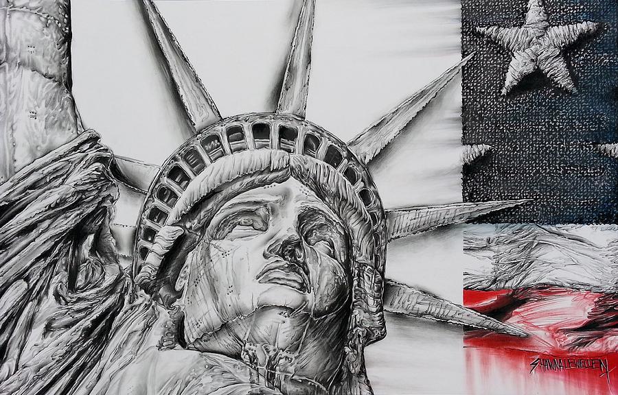 900x576 In God We Trust Painting By Shawna Lewellen - In God We Trust Painting