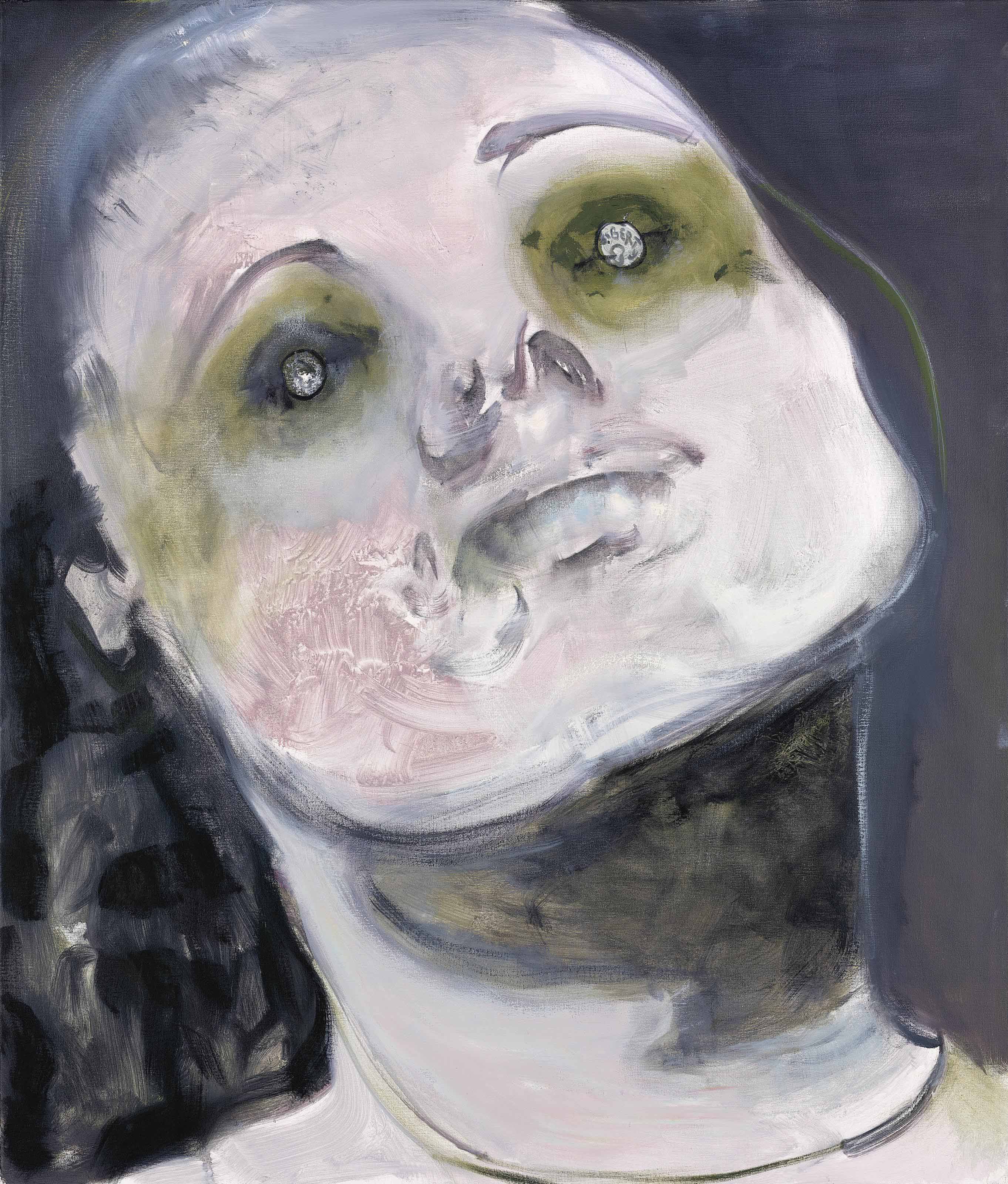 2724x3200 Marlene Dumas (B. 1953) In God We Trust (Paying The Ferry Man - In God We Trust Painting