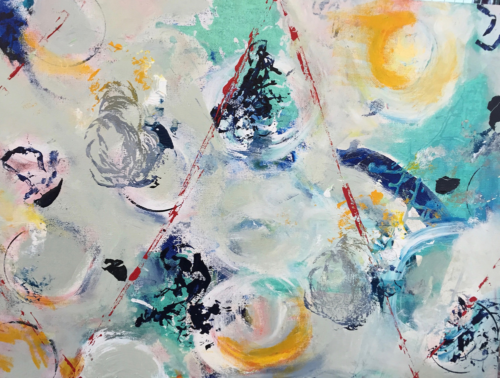 1000x757 Paintings Bonnie Levinson - In God We Trust Painting