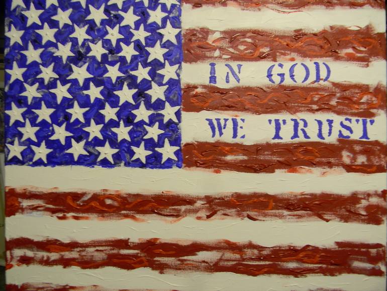770x578 Saatchi Art In God We Trust Painting By Samuel Francazio - In God We Trust Painting