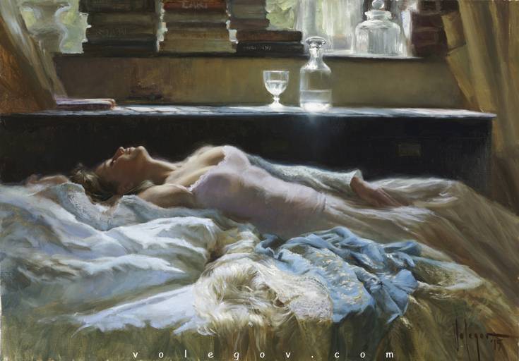 735x512 Woman In Love, Painting - In Love Painting