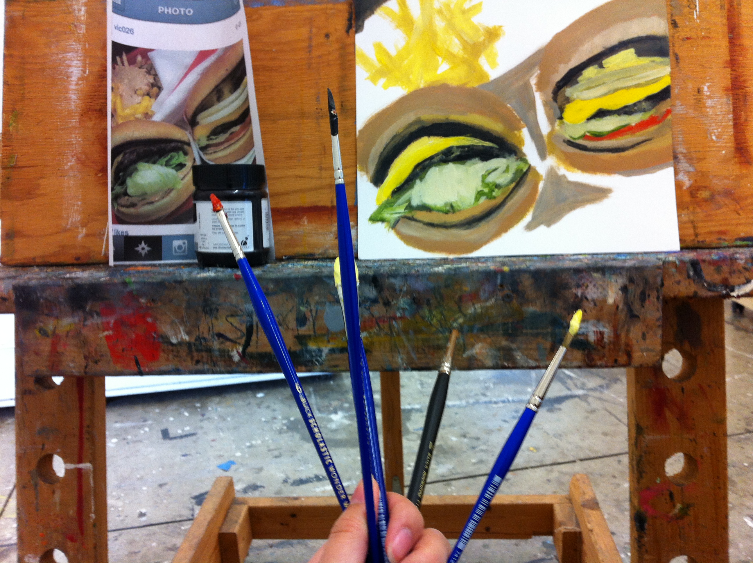 2592x1936 Painting Project Instagram As Art Melodie Miu - In N Out Painting