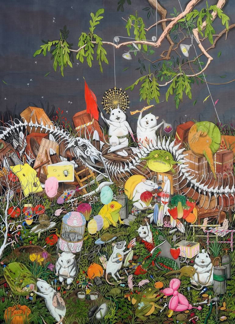 770x1060 Saatchi Art In N Out Painting By Jake The Dog - In N Out Painting