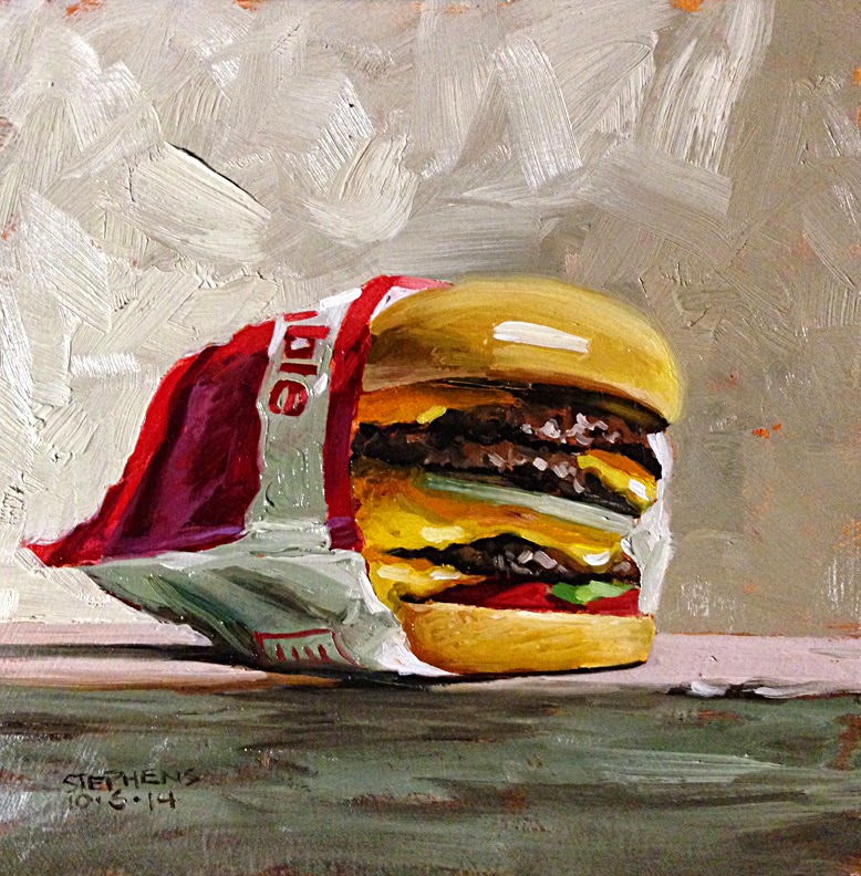 778x792 Daily Painting In N Out 4x4 (Burger) 7x7 - In N Out Painting