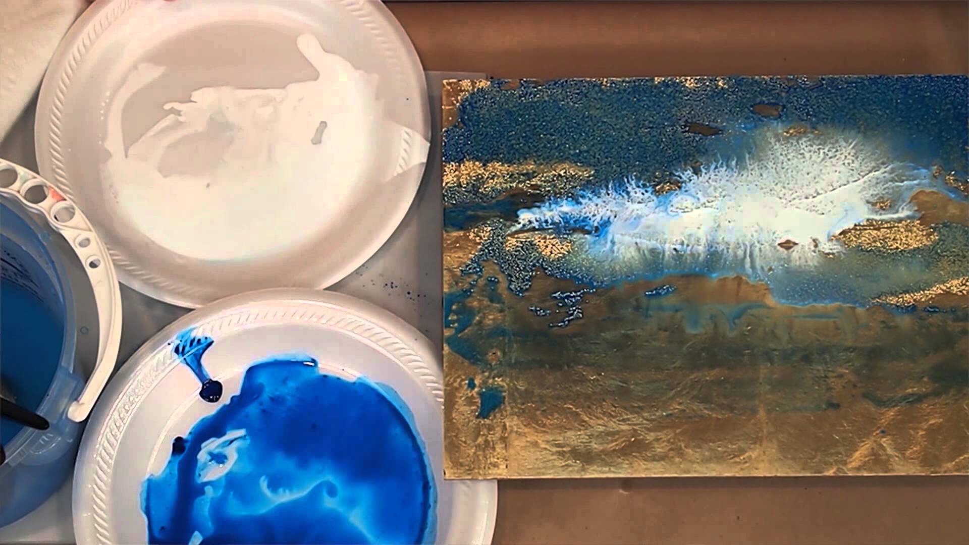 1920x1080 Acrylic Painting Techniques On Gold Leaf (Preview) - In Painting