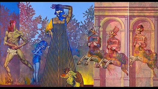 526x297 King Crimson - In The Court Of The Crimson King Painting