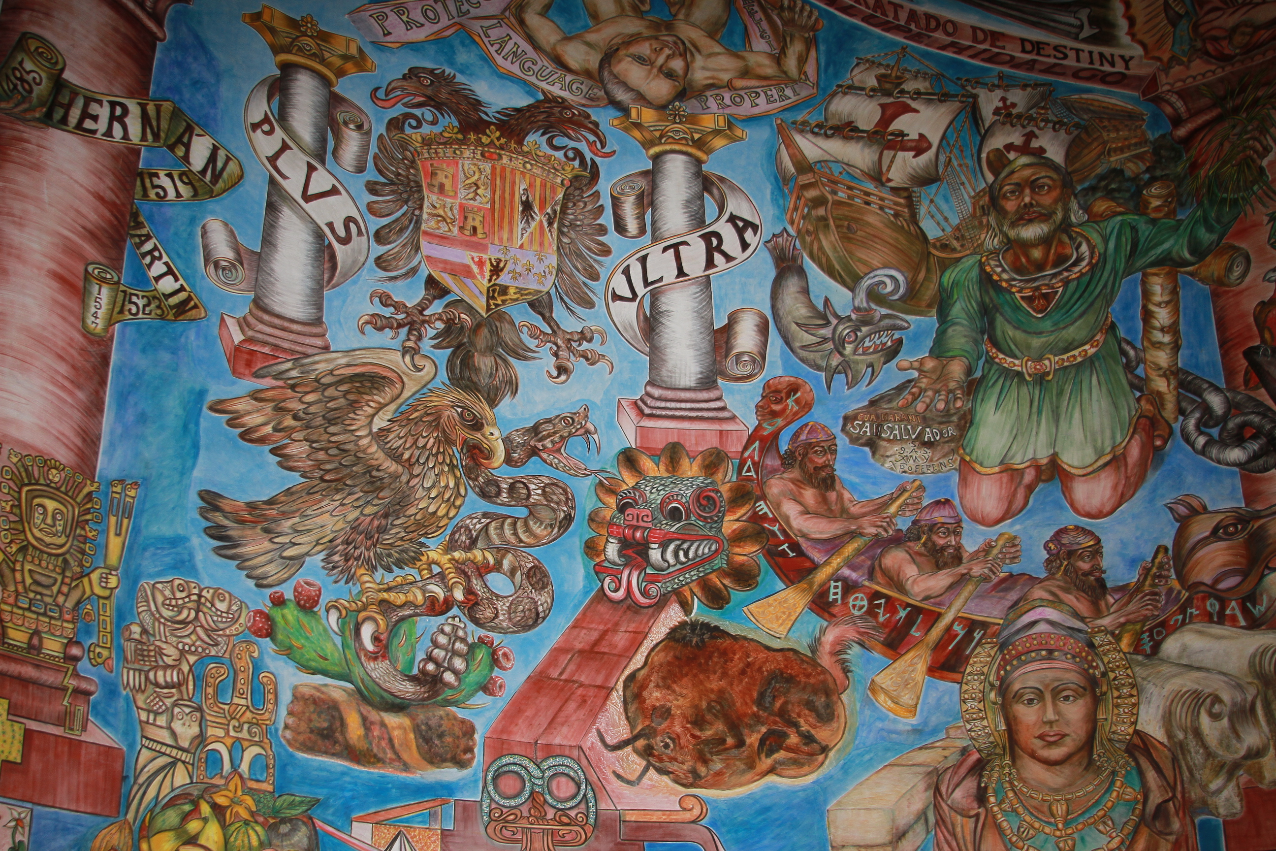 2592x1728 North America's Largest Concave Fresco Is In Nm, About Latinos - Inca Painting
