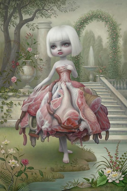 500x751 Mark Ryden Paints - Incarnation Painting