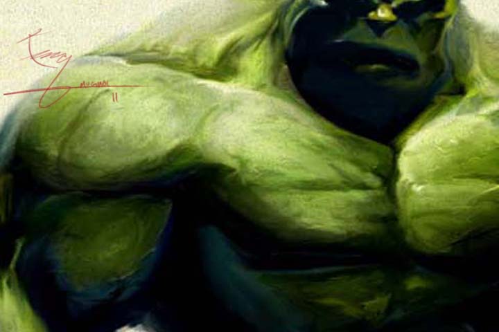 720x480 Opus Regalis Story Art Incredible Hulk Painting - Incredible Hulk Painting