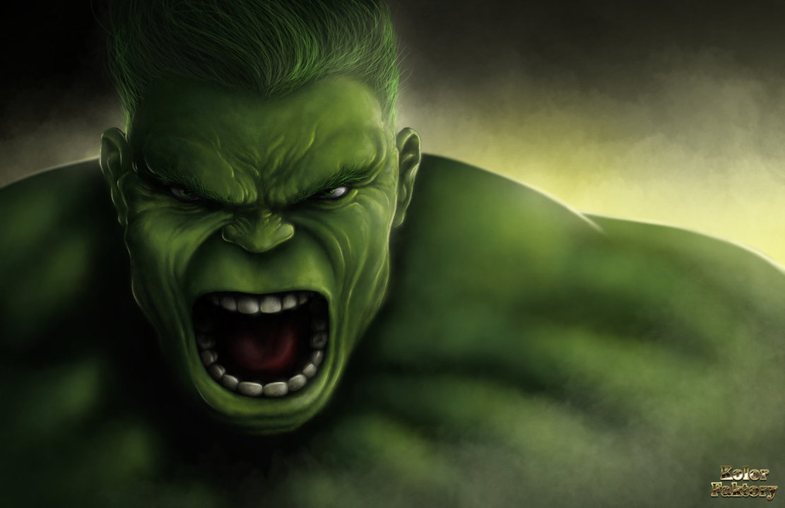 1111x719 The Incredible Hulk Digital Painting By Kyle Chaney - Incredible Hulk Painting