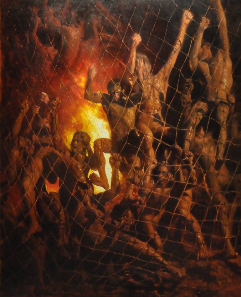 770x951 Saatchi Art Incubus Painting By Orley Ypon - Incubus Painting