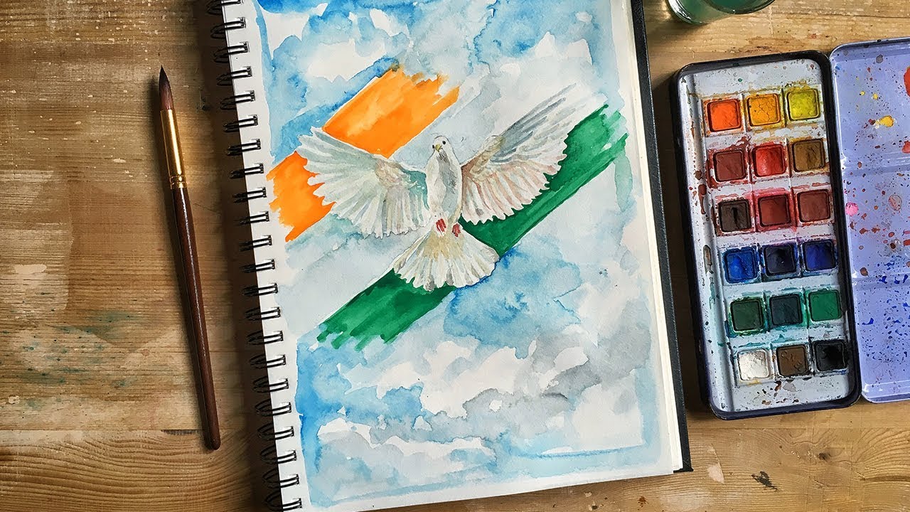 t shirt painting on independence day