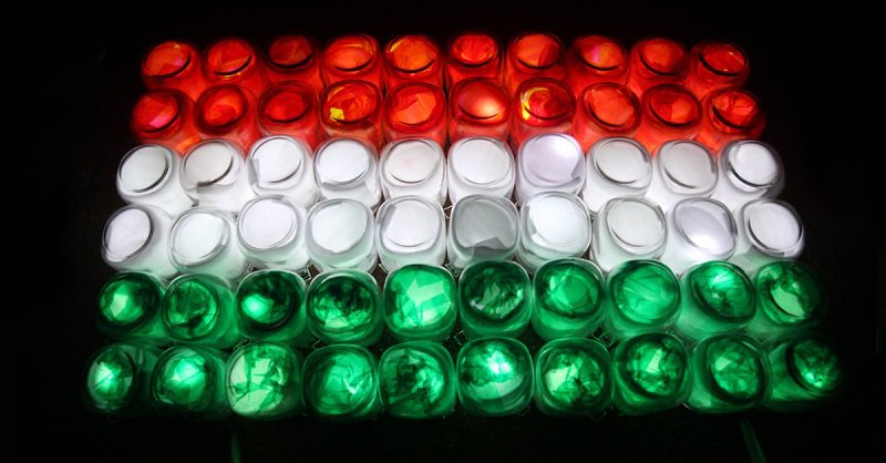 800x418 Live At Yuwa Painting The Tricolour With Solar Jars - Independence Day Painting