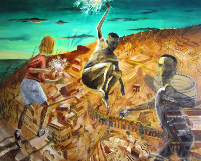 770x616 Saatchi Art Independence Day Painting By Clare Radigan - Independence Day Painting