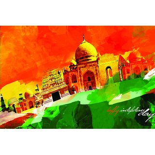 320x320 Buy Canvas Painting Patriotic Print Indian Independence Day Online - Independence Day Painting
