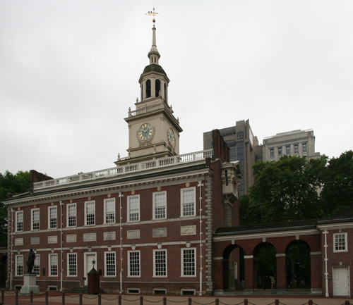 500x433 Matte Painting Independence Hall - Independence Hall Painting